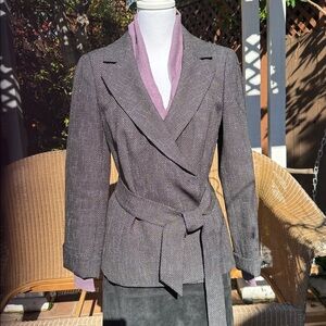 Classified Entier Atelier Gray Belted Jacket